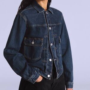 LEVI’S denim trucker jacket type III jean jacket button front size medium unisex